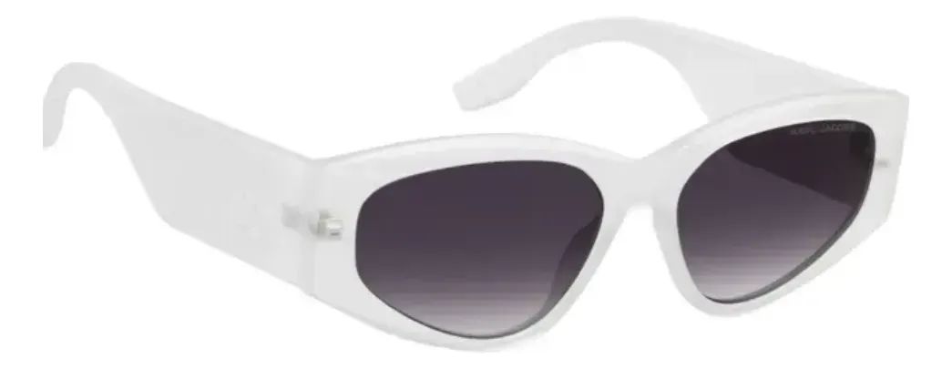 Óculos De Sol Marc Jacobs 803/s - Branco Cristal Fosco 56 - Foto 2