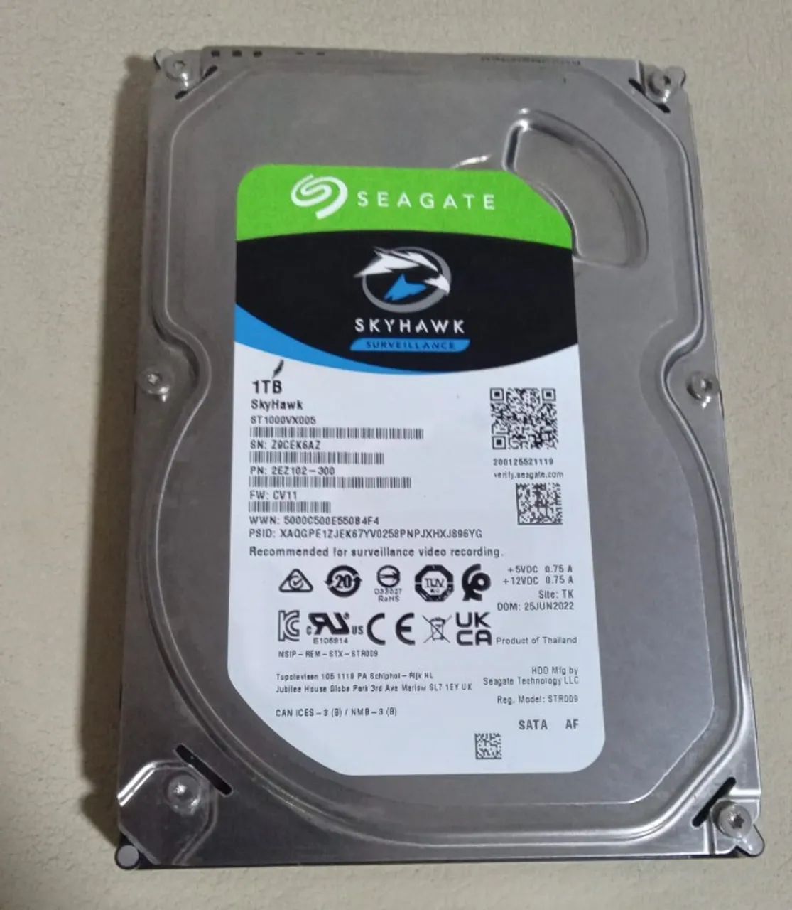 HD SEAGATE SKYHAWK 1TB