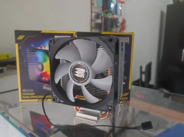 Cooler p/ processador de torre p/ intel e AMD - Novo  - Foto 4