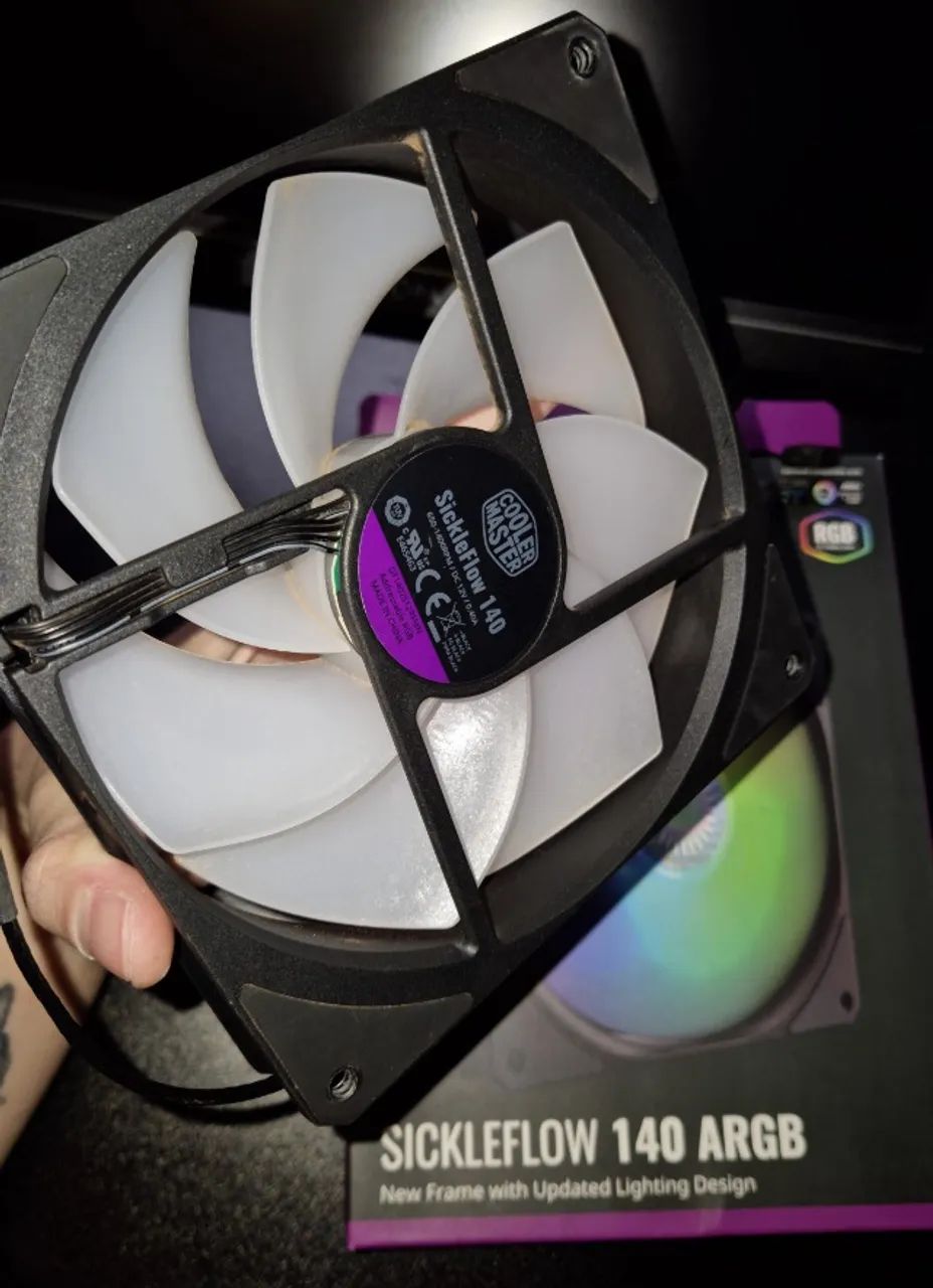 Fan Cooler Master Sickleflow 140 ARGB - Seminova - Foto 2