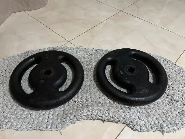 Par de anilhas 20kgs de ferro