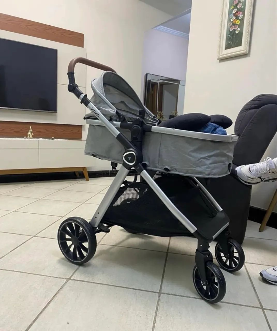 Carrinho de bebê Littet Jazz com Moisés 