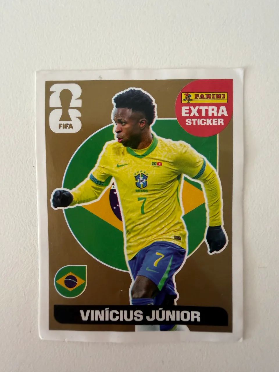 Figurinha Ouro Vini Jr.