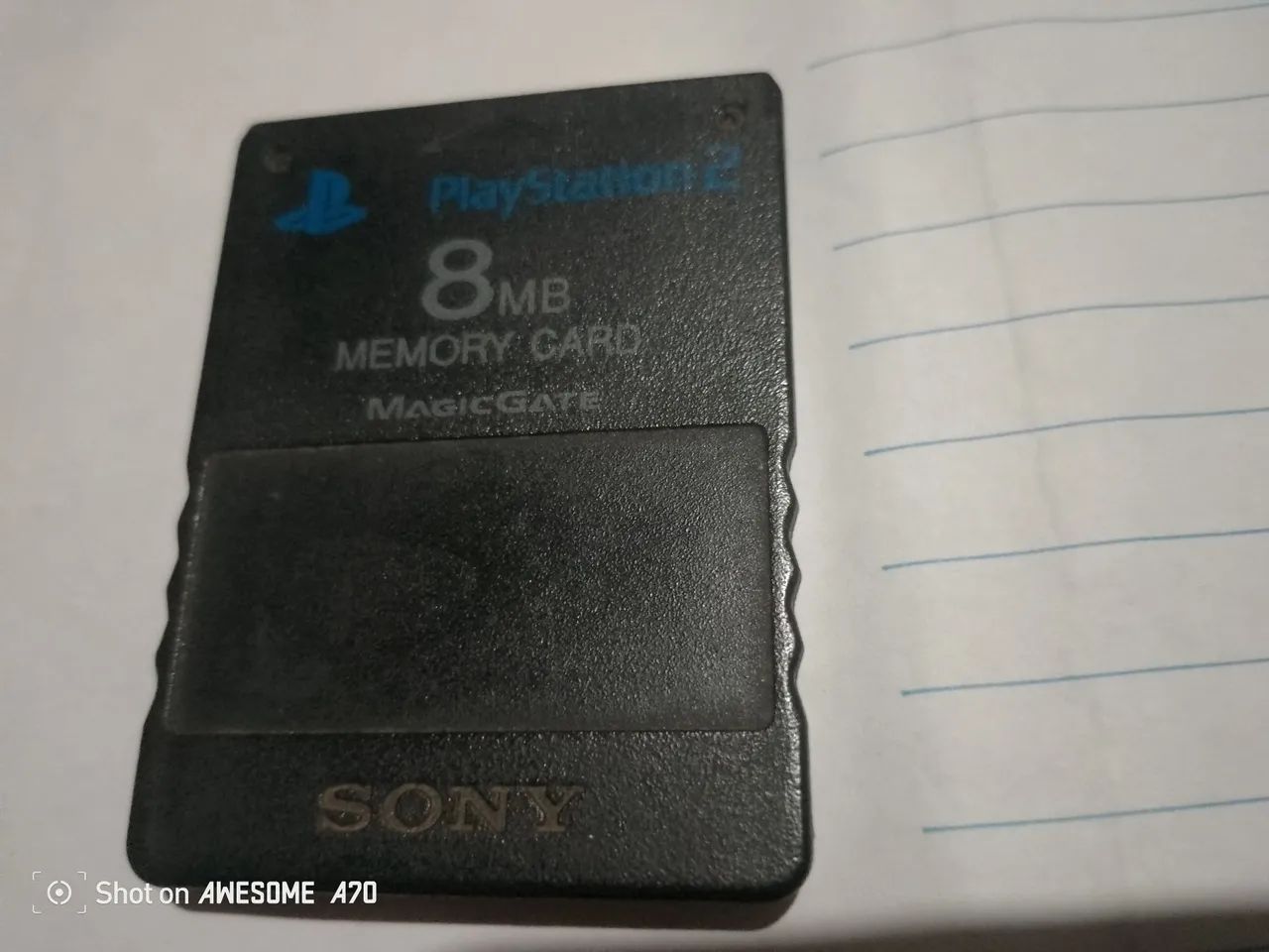 Memory Card ORIGINAL SONY 8MB PlayStation 2 (PS2) - MagicGate - Funcionando Perfeitamente - Foto 2