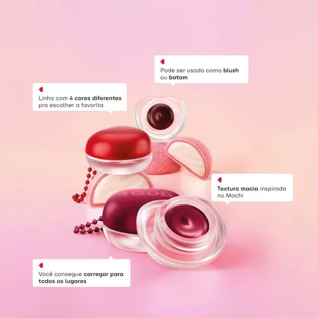 Batom E Blush Multifuncional Mochi Blur - Quem Disse, Berenice? - Foto 2