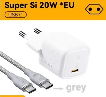 Carregador com Cabo Tipo C 20w