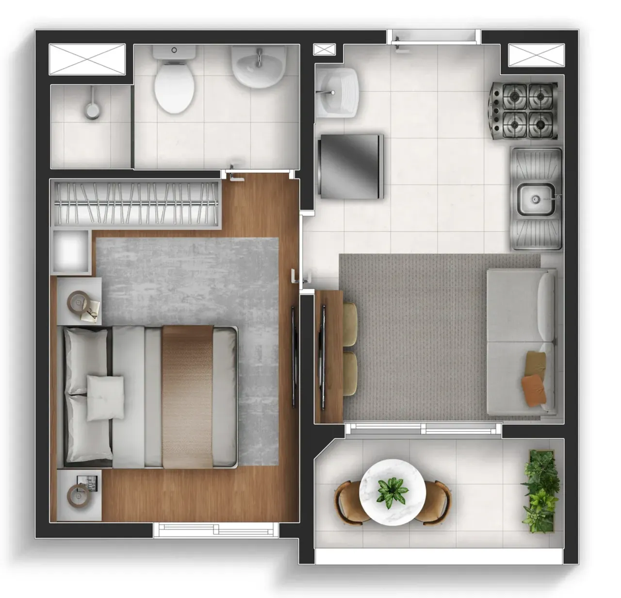 PLANTA 25m²
