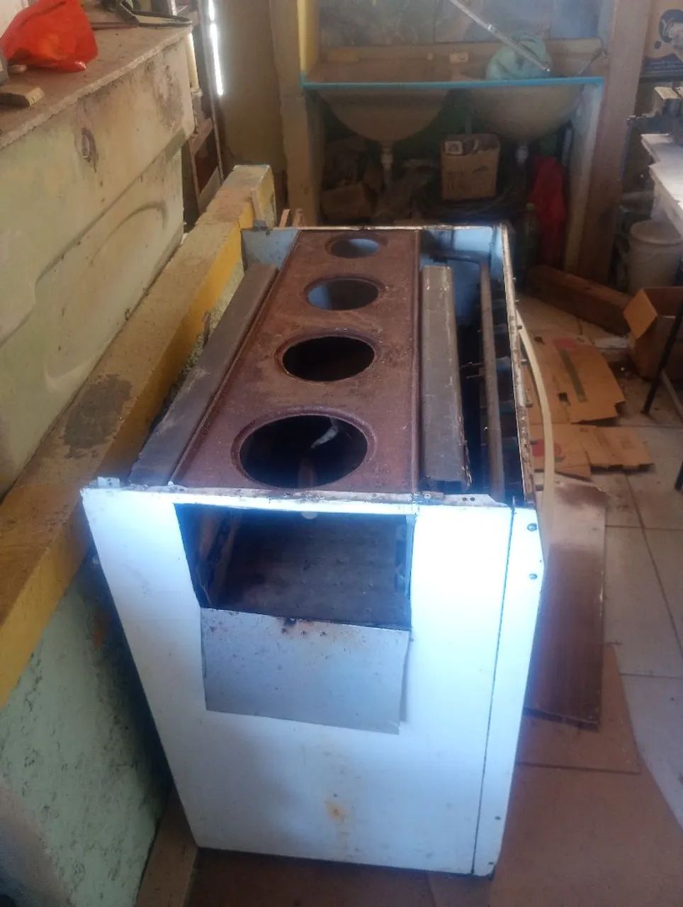 Fogão a lenha caseiro. - Foto 4