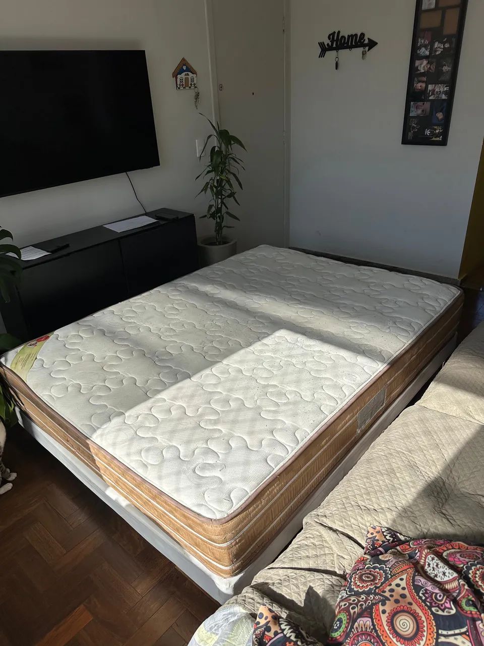 Cama box casal - colchão Ortocrim - Foto 5