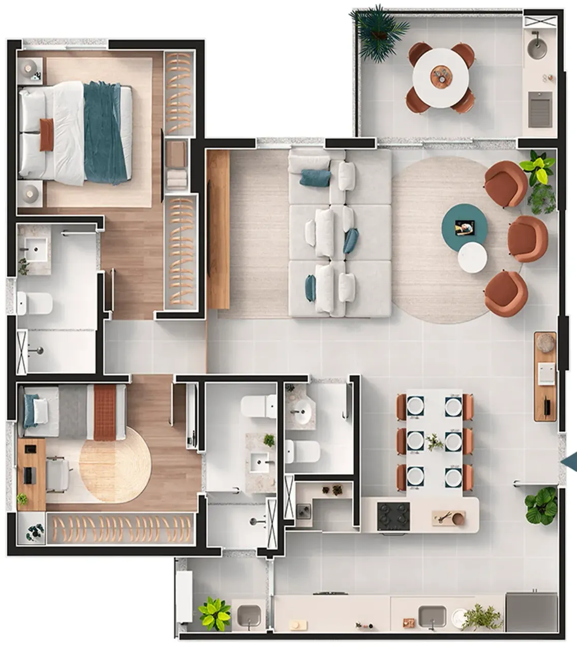 PLANTA 93m²