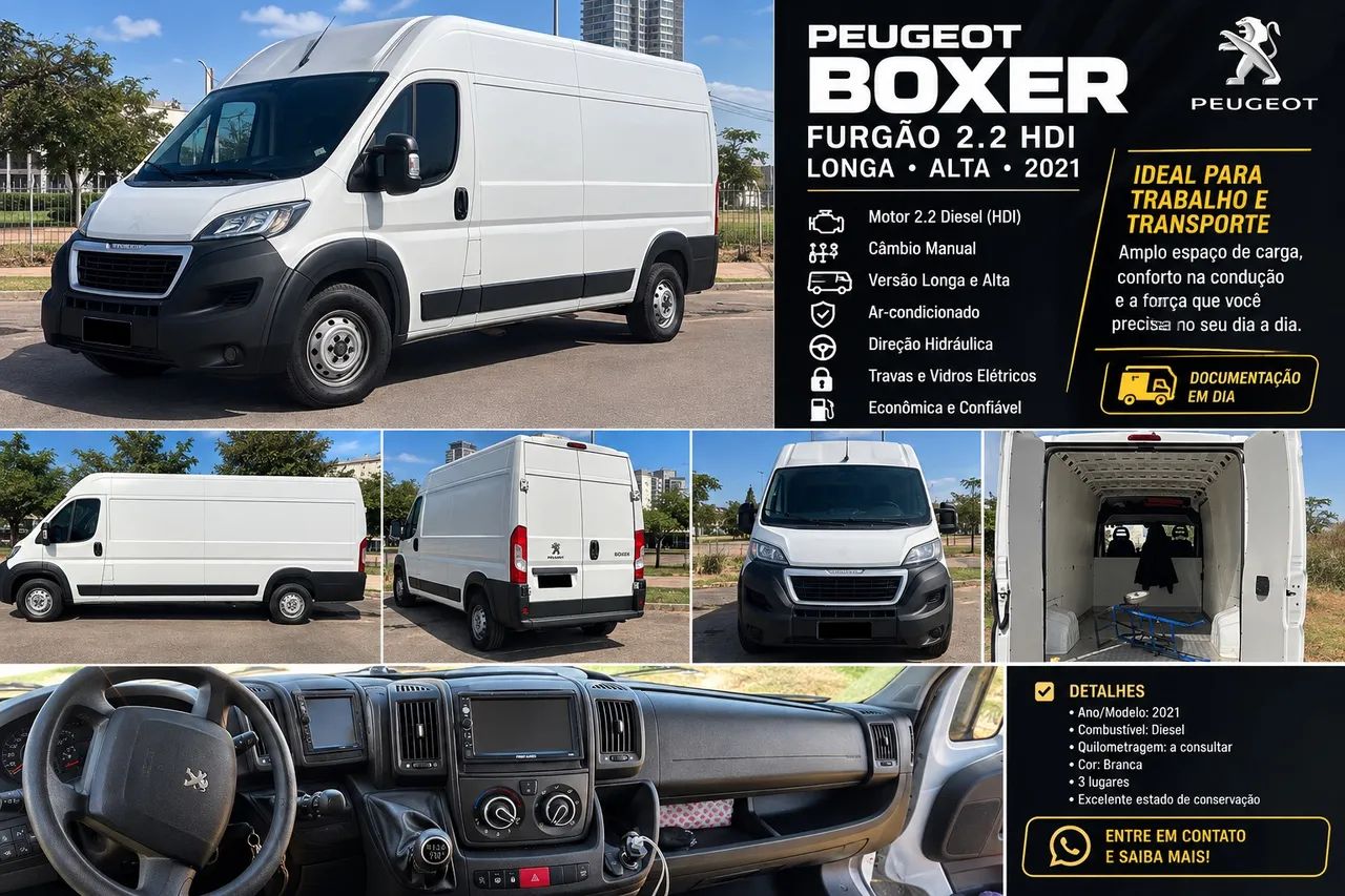 Peugeot Boxer Boxer Business Furgão 2.0 Turbo Diesel 2022