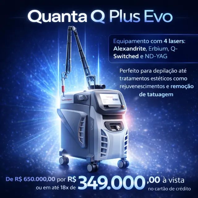 Equipamento de Laser Quanta Q-plus Evo com 4 lasers