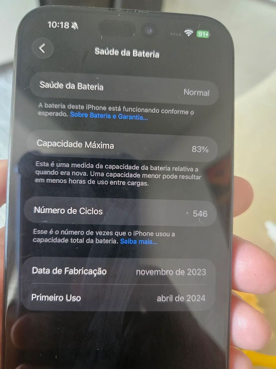 iPhone 15 Pro Max 256GB Preto Titânio - Excelente Estado - Foto 3