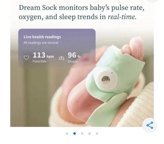 Owlet Dream Sock- NOVA - Foto 2