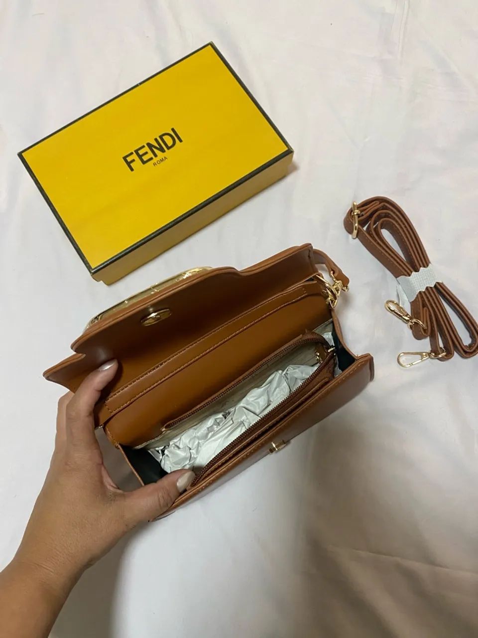 Bolsa Marrom Valentino - Foto 4