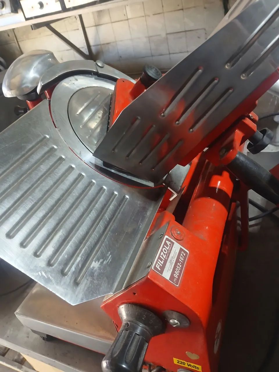 Cortador de frios comercial e moedor de carne - Foto 2