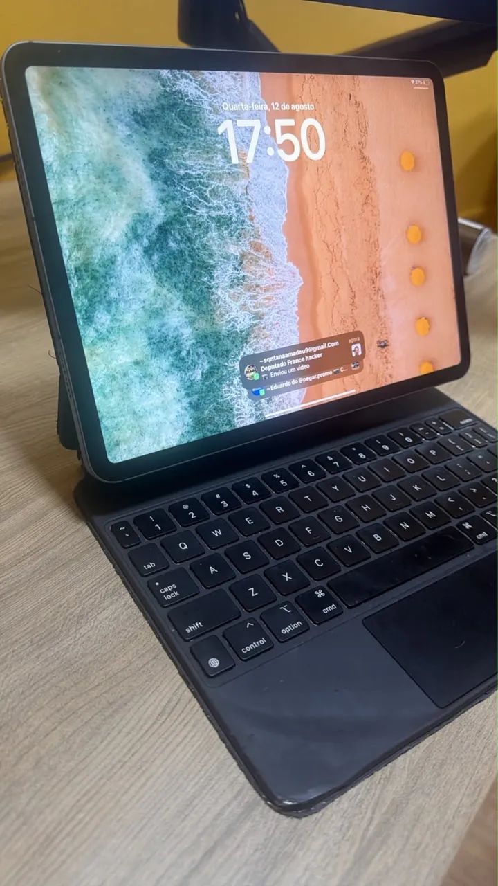 IPAD PRO 3a GERAÇÃO M1 256 GB COM TECLADO E CHIP