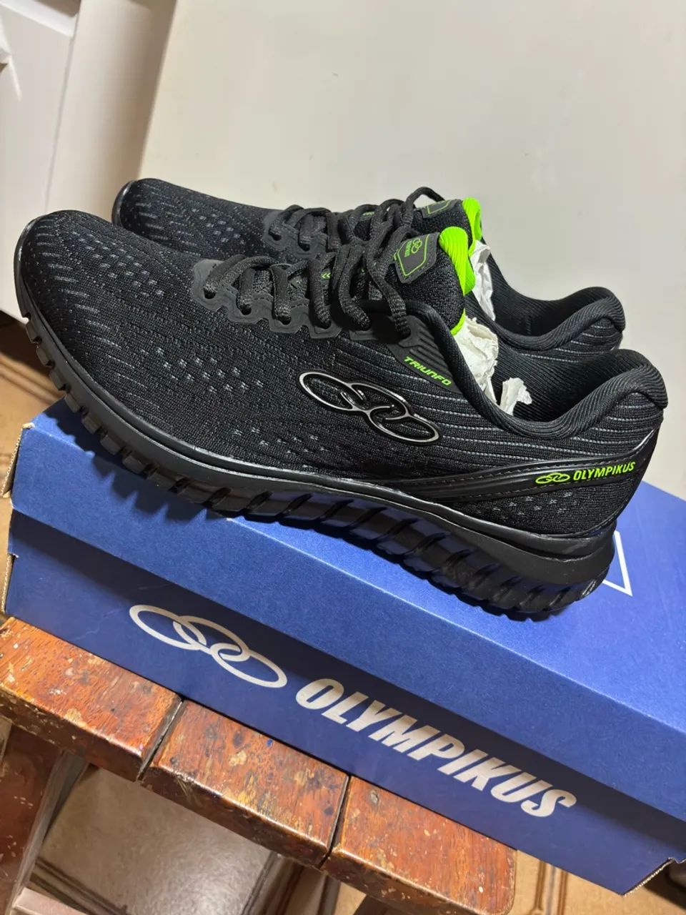 Tênis Olympikus Preto e Verde - Foto 3