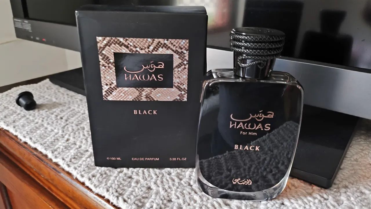 Perfume masculino Hawas black 