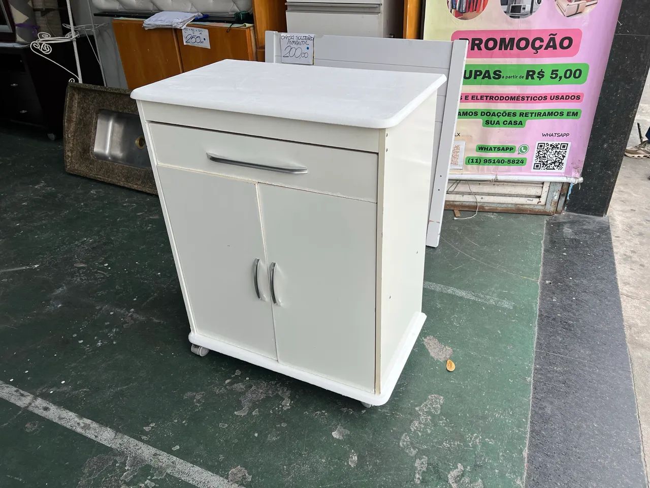 Balcão Armário Multiuso 2 Portas e 1 Gaveta - Foto 5