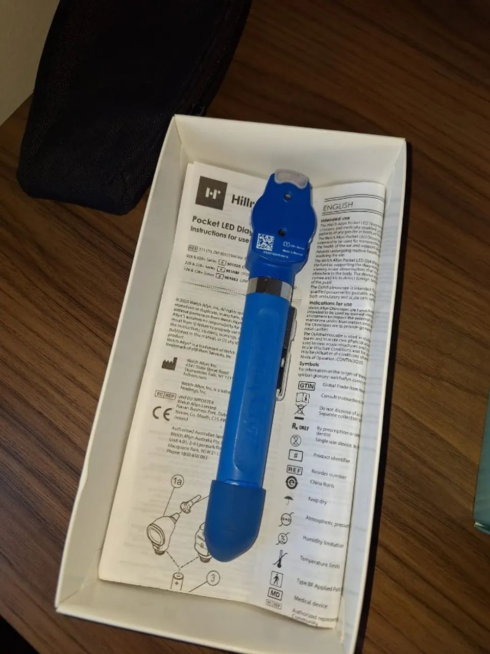 Oftalmoscópio Welch Allyn Pocket Plus LED 12880 AZUL - Foto 3