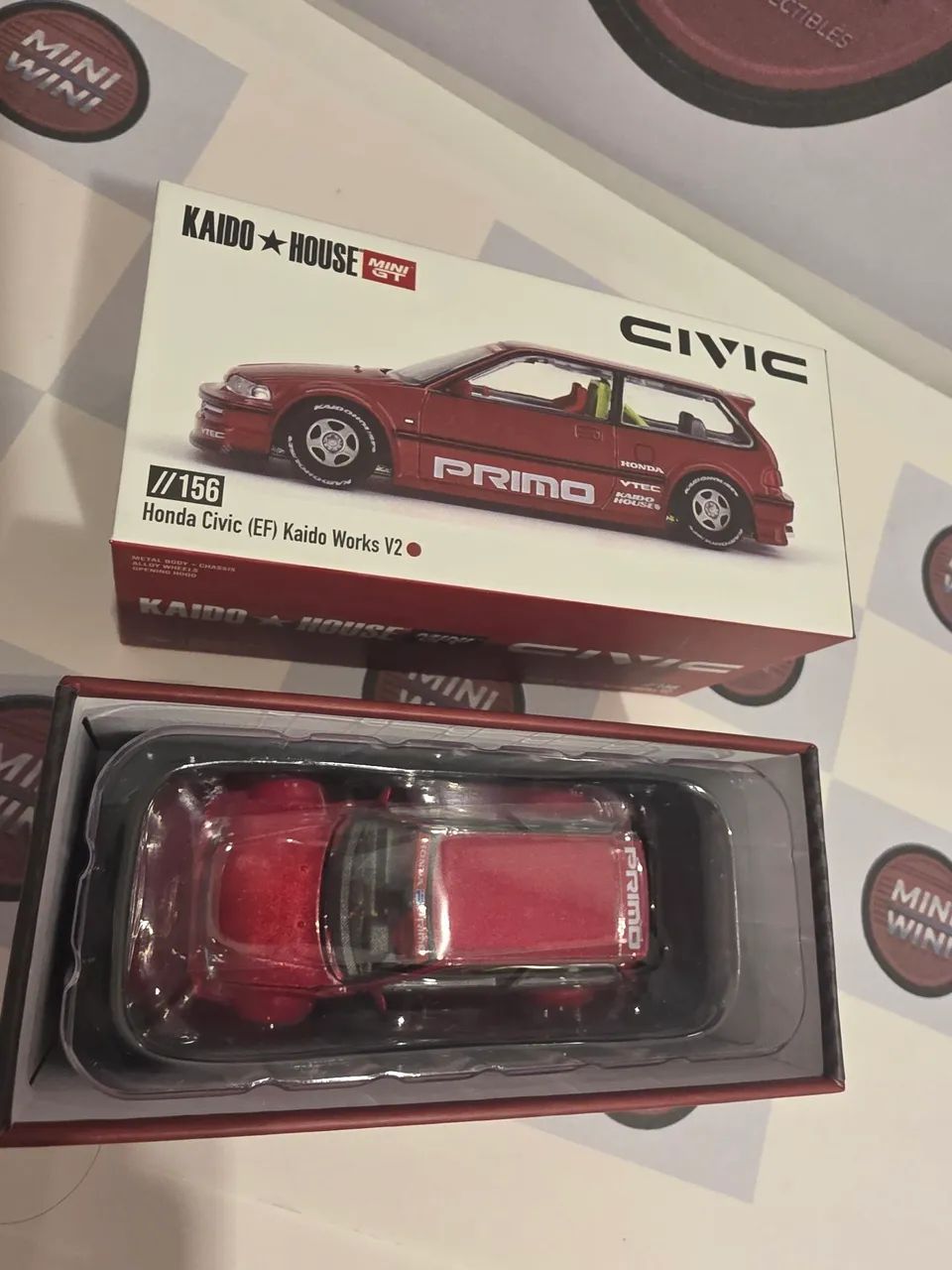 Kaido House Miniatura Honda Civic (EF) Kaido Works V2 - Hobbies e