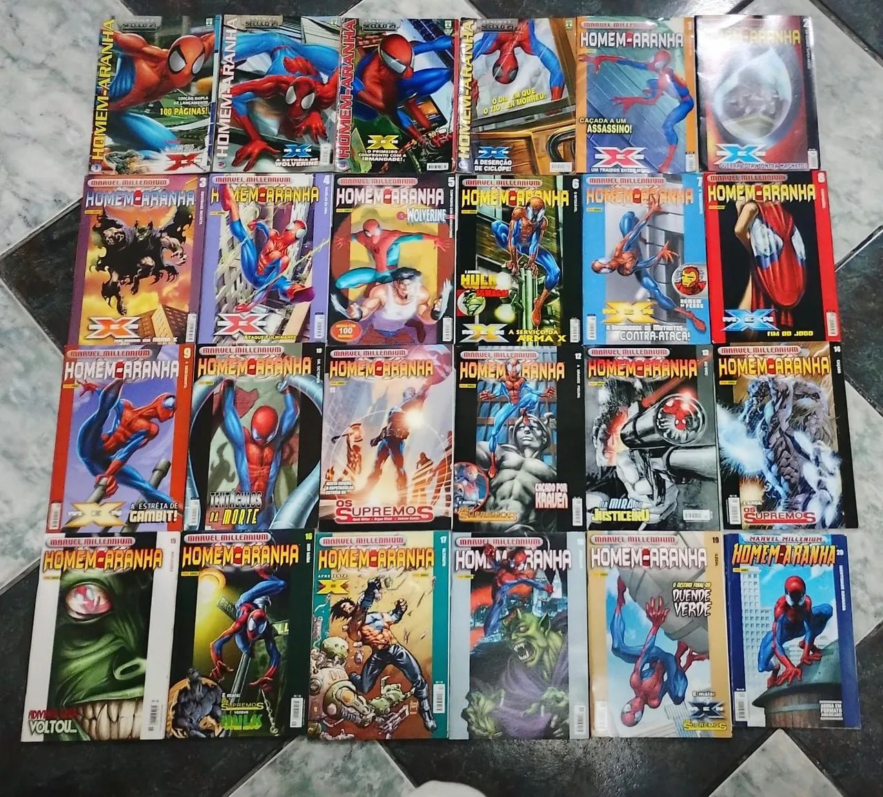 MARVEL MILLENIUM COLEÇÃO COMPLETA 1-100 + MARVEL SECULO 21 1-4 ED. ABRIL LINHA ULTIMATE 