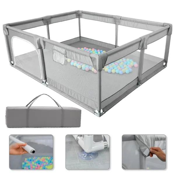 Cercadinho bebê grande chiqueirinho JustFun 180x150cm