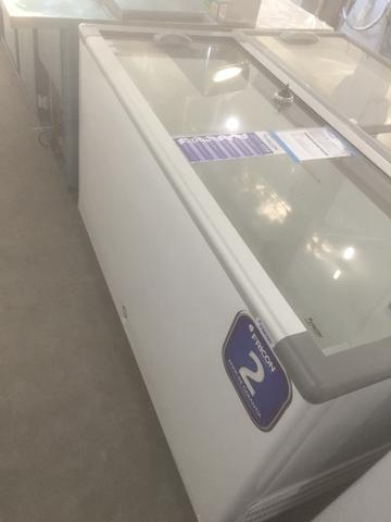 Freezer horizontal tampa de vidro 503l - Lucas