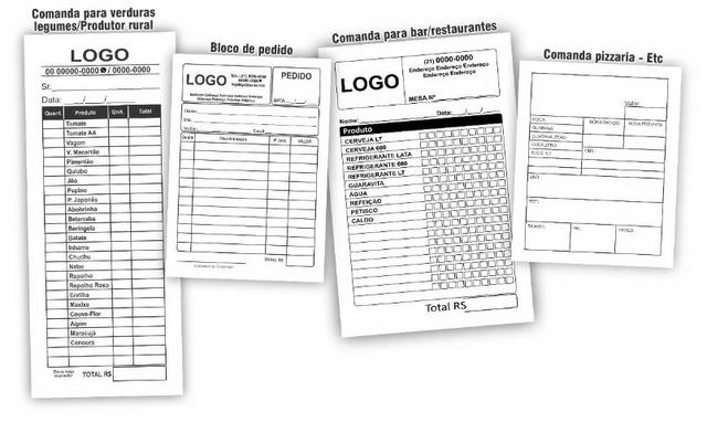 2.500 Comandas I Talão Pedidos I Tamanho 10x21cm.R$ 178,00 - Foto 4