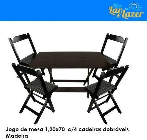 Jogo de Mesa 1,20\70 Dobrável