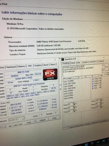 Kit Gamer / Proc. 4.2ghz over+ placa mãe