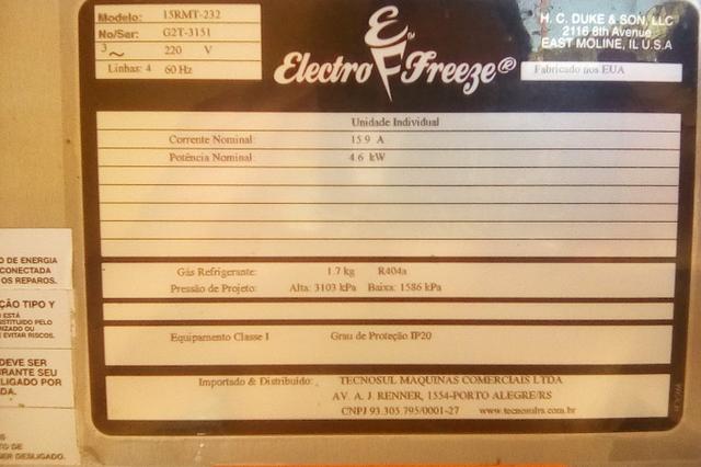 Maquina de sorvete eletro frizer top de linha - Foto 2