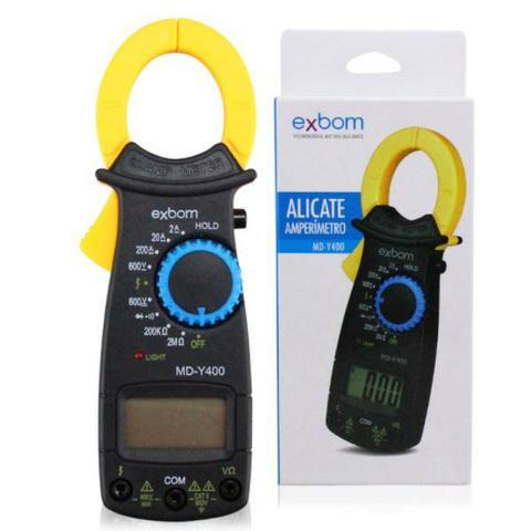 Alicate Amperímetro Profissional Digital Medição 600v Exbom - Foto 4