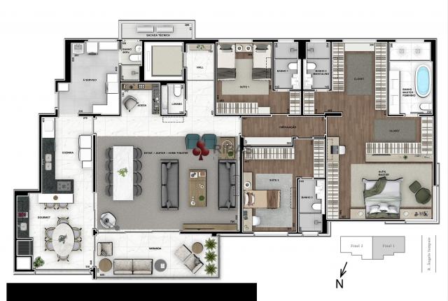 Apartamento à venda com 5 dormitórios em Batel, Curitiba cod:15373 - Foto 16