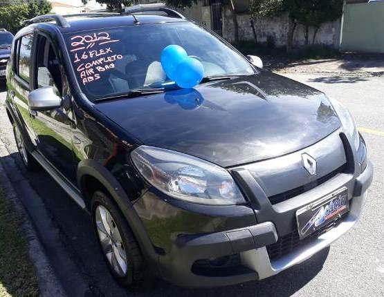 Sandero stepway 1.6, flex, completo, air bag, abs, placa a, rodas - Foto 13