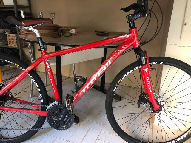Bicicleta Totem XTL aro 29 -24v vermelha (torrando)