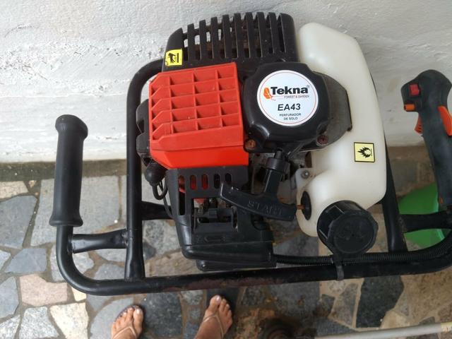 Perfurador de Solo Tekna EA43 à gasolina - Foto 2