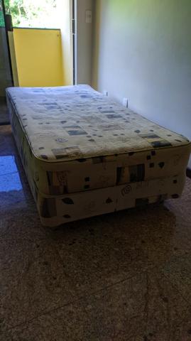 Cama BOX Com Colchão Solteiro - Molas Bonnel