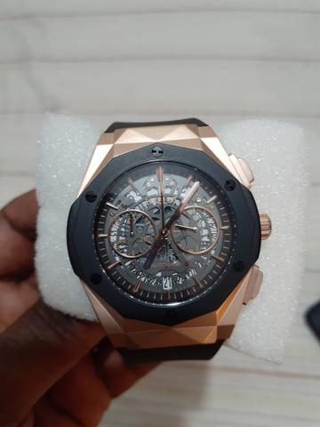 Relogio hublot ouro rosê, uma peça diferenciada - Foto 4