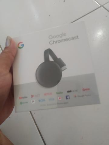 Chromecast novo na caixa lacrado