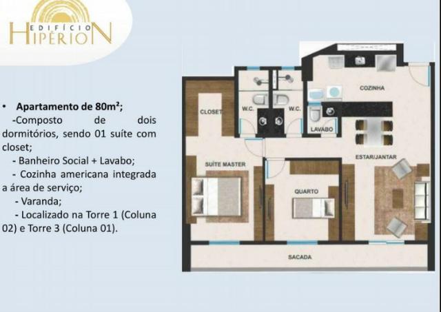 (JAM)TR30151 Apartamento a venda no Meireles oportunidade 80 m² 2 quartos 2 vagas