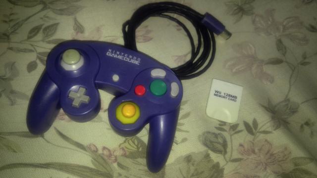 Controle game cube + memory card