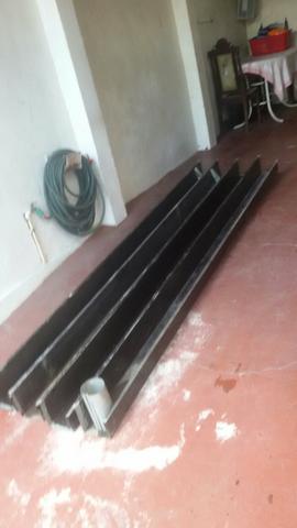 Calha galvanizada zerada 12 metros de cor preta