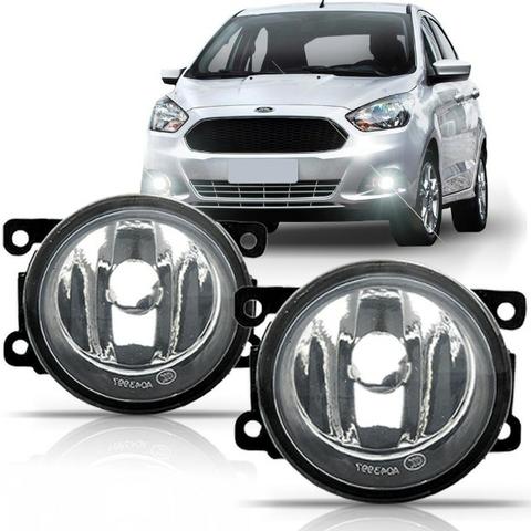 Par Faróis de Milha Neblina Ford Fiesta New Fiesta KA e New KA Lentes de Vidro - Foto 2