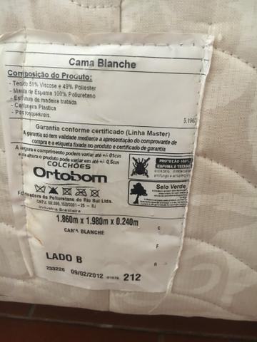 Cama casal king Ouro Spring Ortobom - Foto 6