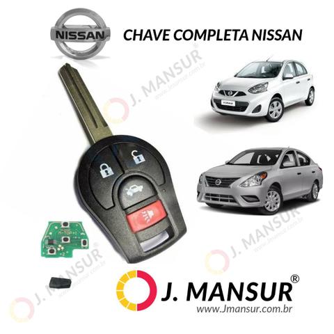 Chave Completa Nissan Versa March Sentra livina