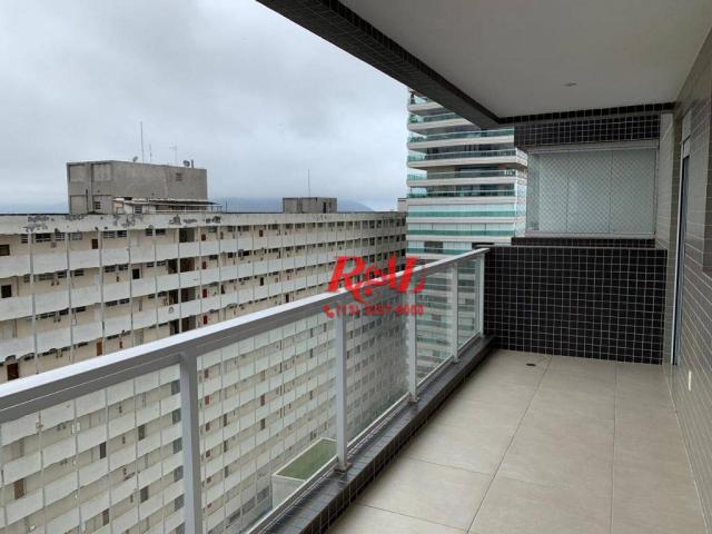 Apartamento com 2 dormitórios (1 suíte) à venda e locação, 72 m² - Gonzaga - Santos/SP