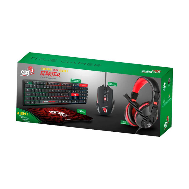 Combo 4 Em 1 ? Headset HGEX + Mouse + Teclado + Mouse Pad ? STARTER - Foto 2