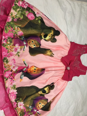 Vestido Marsha e o urso +painel de pano - Foto 2